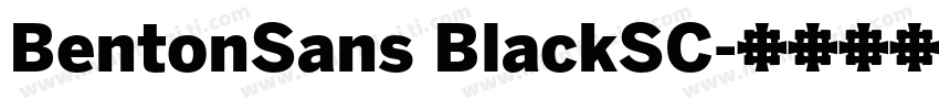 BentonSans BlackSC字体转换